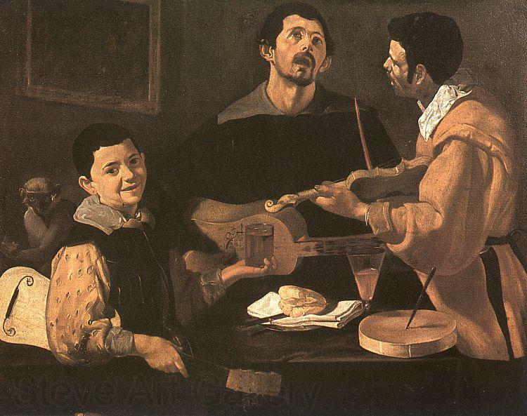 Diego Velazquez Three Musicians Norge oil painting art